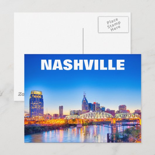 NASHVILLE TN BRIEFKAART (Voorkant / Achterkant)
