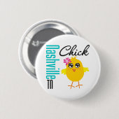 Nashville TN Chick Ronde Button 5,7 Cm (Voorkant /achterkant)