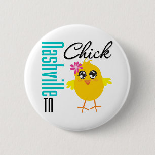 Nashville TN Chick Ronde Button 5,7 Cm