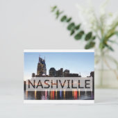 Nashville, TN Downtown w/River Briefkaart (Staand voorkant)
