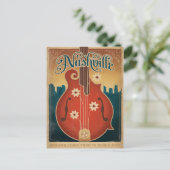 Nashville, TN - Flower Mandolin Briefkaart (Staand voorkant)