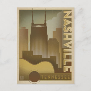 Nashville, TN - Guitar Skyline Briefkaart
