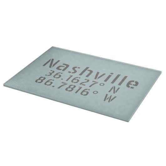 Nashville TN Latitude Longitude Snijplank (Hoek)