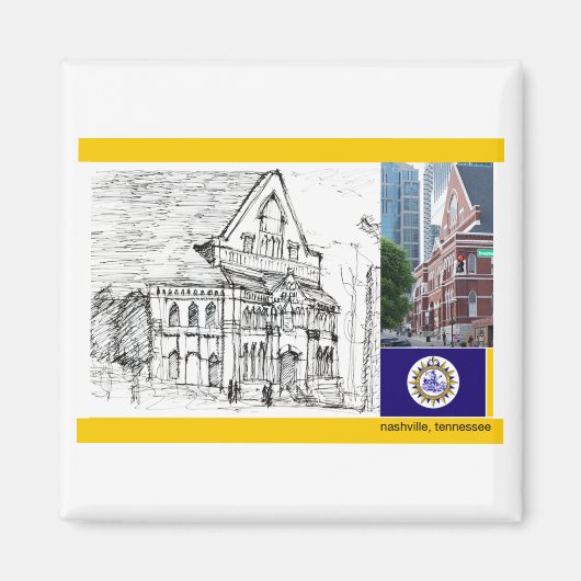 Nashville TN: magneet (Voorkant)