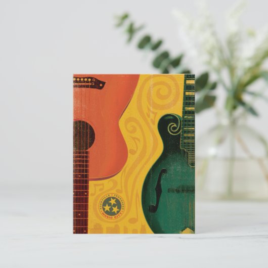 Nashville, TN - Mandolin Guitar Briefkaart (Staand voorkant)