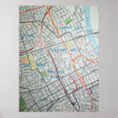 Nashville, TN  Map Poster (Voorkant)