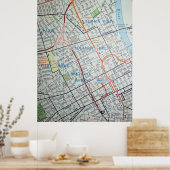 Nashville, TN  Map Poster (Keuken)