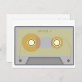 Nashville, TN Music City Cassette Briefkaart (Voorkant / Achterkant)