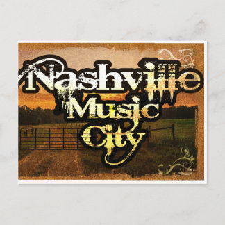 Nashville, TN Music City Cassette Briefkaart