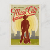 Nashville, TN - Music City USA Briefkaart (Voorkant)