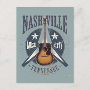 Nashville, TN - Music City USA Feestdagenkaart