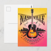 Nashville, TN - Music City, Verenigde Staten Briefkaart (Voorkant / Achterkant)