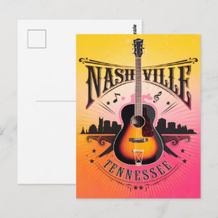 Nashville, TN - Music City, Verenigde Staten Briefkaart