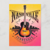 Nashville, TN - Music City, Verenigde Staten Briefkaart (Voorkant)