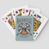 Nashville, TN - Music City, Verenigde Staten Pokerkaarten (Achterkant)