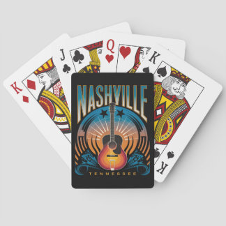 Nashville, TN - Music City, Verenigde Staten Pokerkaarten