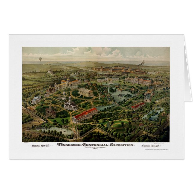 Nashville, TN Panoramic Map - 1897 (Voorkant Horizontaal)