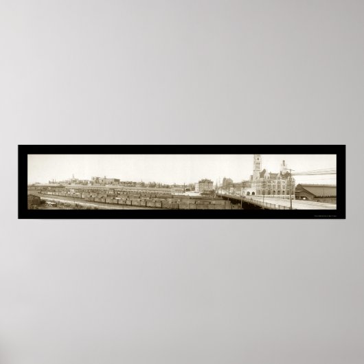 Nashville, TN Railroad Foto 1905 Poster (Voorkant)