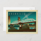 Nashville, TN - Shelby St. Bridge Briefkaart (Voorkant / Achterkant)