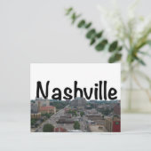 Nashville TN Skyline met Nashville in Sky Briefkaart (Staand voorkant)