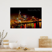 Nashville, TN Skyline Poster (Keuken)