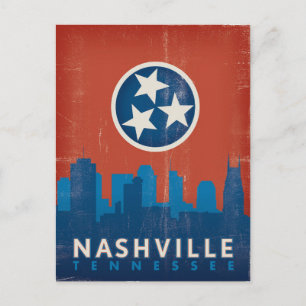 Nashville, TN - Statenvlag Briefkaart