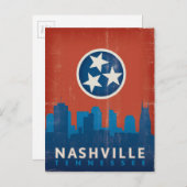 Nashville, TN - Statenvlag Briefkaart (Voorkant / Achterkant)