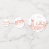 Nashville Toile Roze Confetti (Voorkanten)