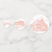 Nashville Toile Roze Confetti (Achterkanten)