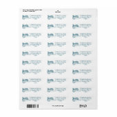 Nashville Toile Twilight op Wit Etiket (Full Sheet)