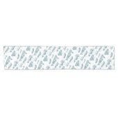 Nashville Toile Twilight op Wit Korte Tafelloper (Horizontaal)