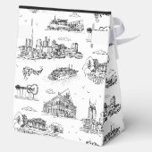 Nashville Toile Zwart en Wit Bedankdoosjes (Achterkant)