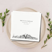 Nashville Trouwpapier Cocktail servet