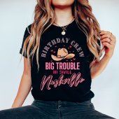 Nashville Verjaardag Grote Problemen Crew T-shirt