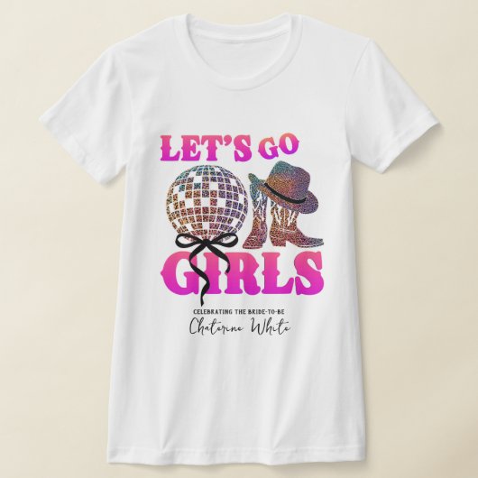 Nashville vrijgezellen rodeo weekend itinerarium t-shirt (Laagn)