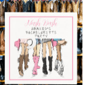 Nashville vrijgezellenfeest handgetekende mode servet