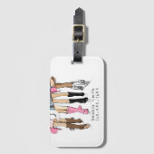 Nashville vrijgezellenfeest mode aangepaste cowboy bagagelabel (Voorkant (verticaal))