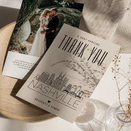 Nashville Wedding | Hartelijk dank + Fotokaart Kaart
