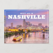 Nashville Wedding Save the Date Briefkaart Uitnodi (Voorkant)
