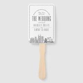 Nashville Wedding | Weddenschap-programma Hand Fan Handwaaier (Voorkant)