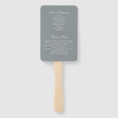 Nashville Wedding | Weddenschap-programma Hand Fan Handwaaier (Achterkant)