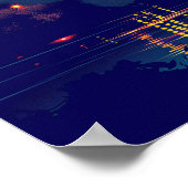 Nashville's Shelby Street Bridge Poster (Hoek)