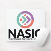 NASIG logo wit Muismat (Met muis)