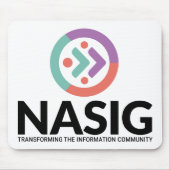 NASIG logo wit Muismat (Voorkant)