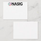 NASIG-notitiekaart 2,5 x 3,5 Notitiekaartje (Voorkant / Achterkant)