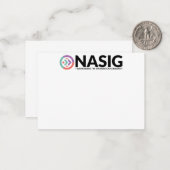 NASIG-notitiekaart 2,5 x 3,5 Notitiekaartje (Voorkant / Achterkant in situ)