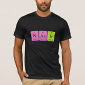 Nasig periodiek lijstnaamshirt t-shirt (Voorkant)