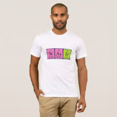 Nasig periodiek lijstnaamshirt t-shirt (Voorkant volledig)