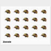 Nasio pa mata vierkante sticker (Vel)
