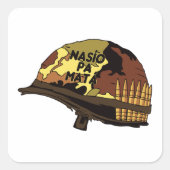 Nasio pa mata vierkante sticker (Voorkant)
